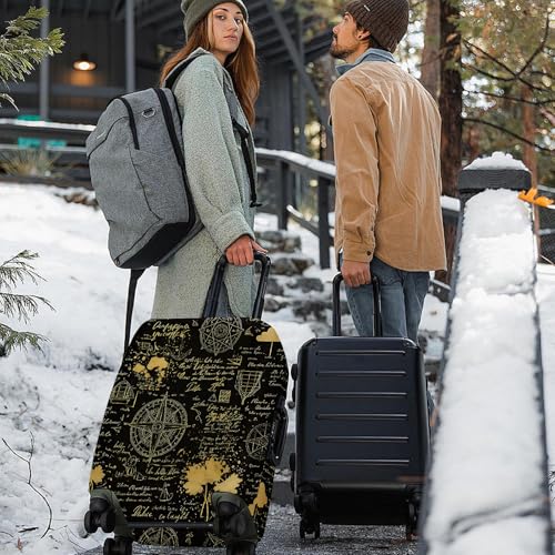 Magical Night Map Luggage Cover (#136 / S(fits 20-22inch suitcase))
