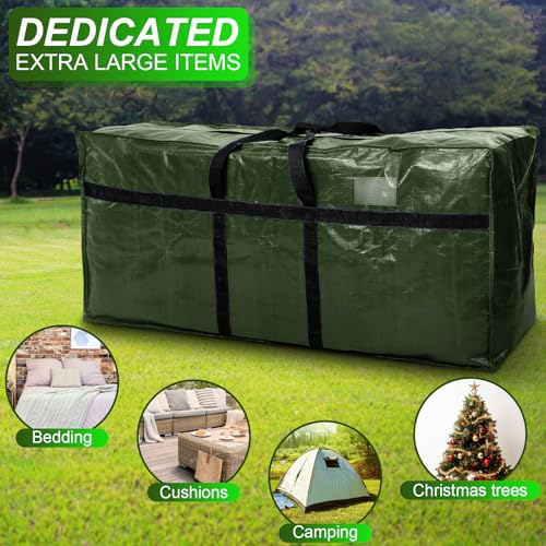 4 Pcs 66 Gallon Extra Large Moving Bags Heavy Duty Storage Bag (66 Gallon / Green)