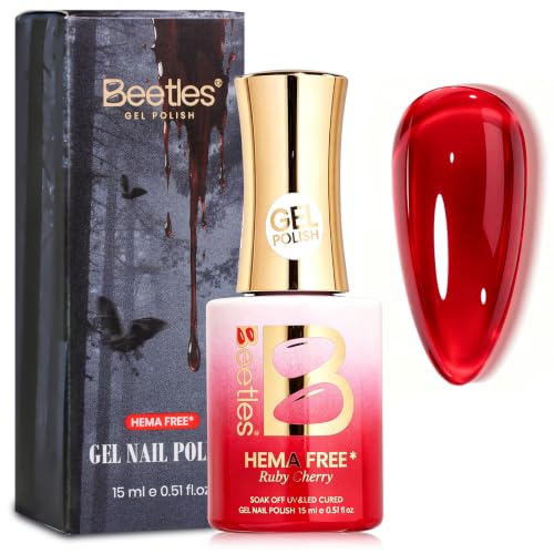 Beetles Red Jelly Gel Nail Polish (C - Dark Red | Blood Pact)