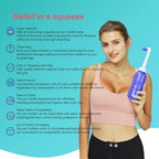 2PCS Pack Portable Bidet 450ml Travel Bidets + Blue Backpacking Bidet (450ml 1nozzle Bidet + Pocket Bidet)