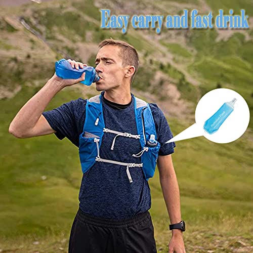 250ml Soft Flask TPU Foldable Running Hydration Flask (Grey-250ml)