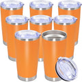 20oz Tumbler Stainless Steel Tumbler Coffee Tumbler with Lid Orange (Orange)