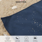 Microfiber Towel Quick Dry Camping & Travel & Gym Towel. Compact (Navy Blue / 24.00" x 12.00")