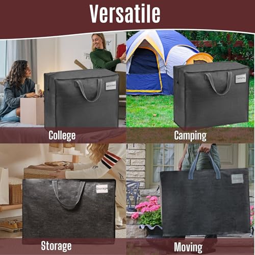 Heavy Duty Moving Bags (Dark Gray / 27 Gallon-4 Pack)