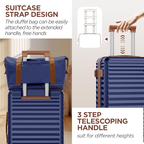 Carry On Luggage (Dark Blue / DB/TB/20in)