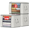 90L Clothes Storage (3 Pack-90l / Ivory)