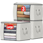 90L Clothes Storage (3 Pack-90l / Ivory)
