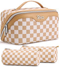 Travel Makeup Bag Organizer Cosmetic Bag (07-B-Apricot)