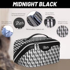 Travel Makeup Bags for Women (08-A-Black)