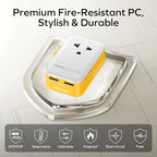 1 World Pocket Universal Travel Adapter (Lemon Yellow / 25W)