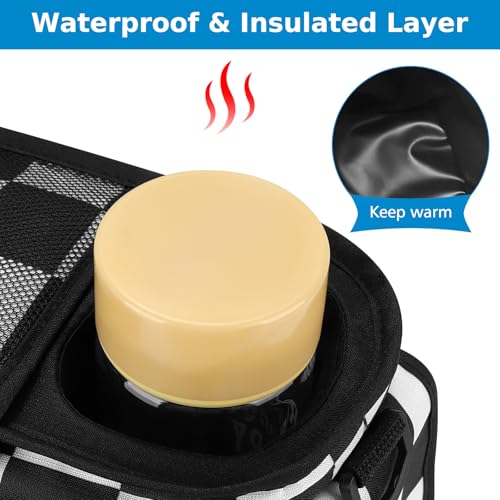 Universal Stroller Organizer with Insulated Cup Holder (Checkerboard / Classic Organizer)