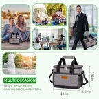 Insulated Lunch Bag (Gray / Medium)