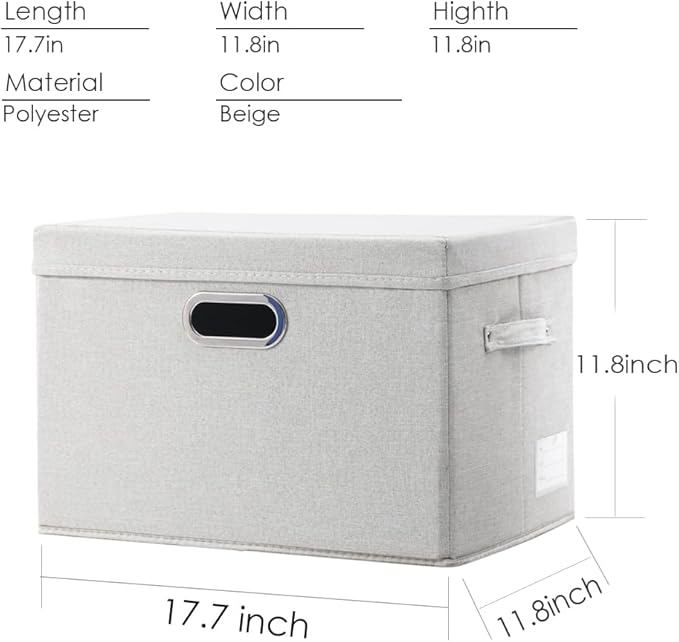 PRANDOM Large Collapsible Storage Containers - Image 4