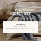 Waffle Bed Blanket (Plum / King/California King)