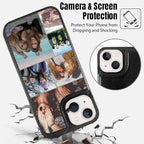 Custom Wallet Phone Case for iPhone 14 (Black-C / iPhone 14)