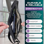 Travel Money Belt & Passport Holder (Beige)