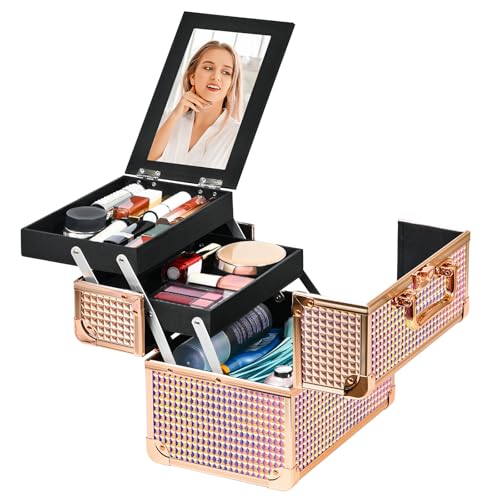 Makeup Case Organizer (Colorful Pink)
