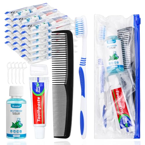 3 Set Travel Toothbrush Kit Bulk (1 Count (Pack of 3))