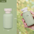 3.4 oz Plastic Small Travel Shampoo Bottles, Refillable Flip Cap Squeeze Bottles - Image 2