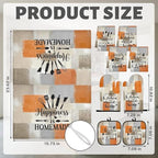 Orange Grey Kitchen Decor Set (Orange Grey)