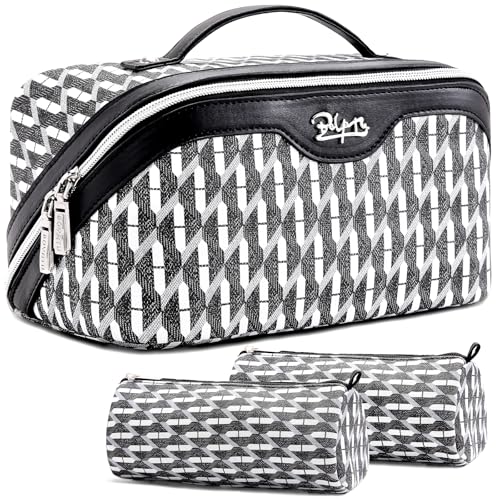 Travel Makeup Bags for Women (08-A-Black)