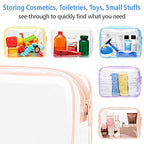 TSA Approved Toiletry Bag (5 Blue Pink White Yellow Purple / Pure TSA Series (5 Medium))