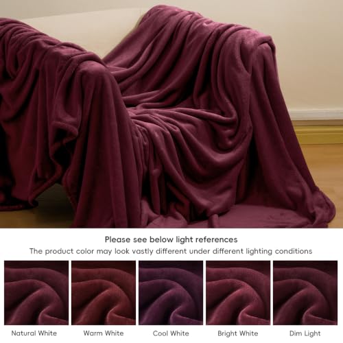 Fleece Blanket King 108"x90" (Wine Red / King(108" X 90"))