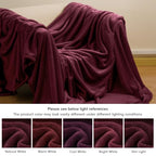 Fleece Blanket King 108"x90" (Wine Red / King(108" X 90"))