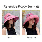 Women Summer Wide Brim Sun Hat Bucket Fishing Hats UV Protection (Medium / Qf001-fense)