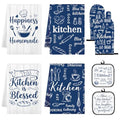 Navy Blue Kitchen Decor Set (Navy Blue)