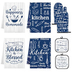 Navy Blue Kitchen Decor Set (Navy Blue)