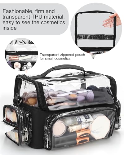 Makeup Brush Bag (Black Clear)