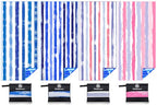 Microfiber Beach Towel (4 Pack Blue Peank Dream World / 32x71 inch)