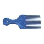 1Pc Blue Salon-Style Hair Pick and Barber Comb - Pick Comb for Curly Hair and Parting Care for Thick Quality Barber Supplies, Styling Tools and Appliances