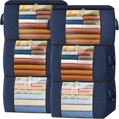 90L Clothes Storage (6 Pack-90l / Blue)