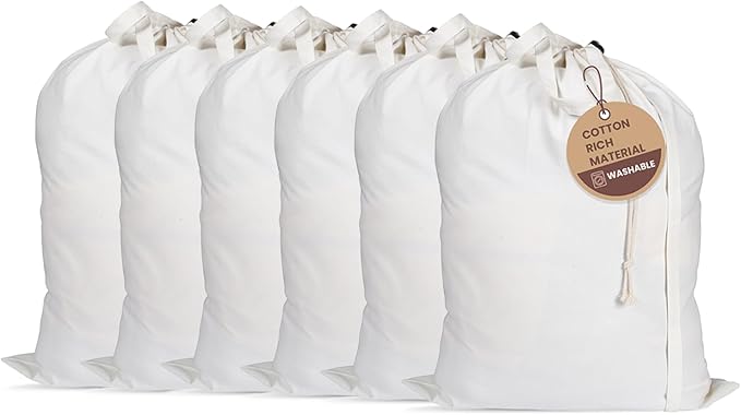 LFH Home Cotton Canvas Large Laundry Bag by LFHHomePrivateLimited