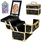 Makeup Train Case (Black Gold ARBS)