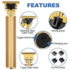 Professional Beard Trimmer for Men (Gold)