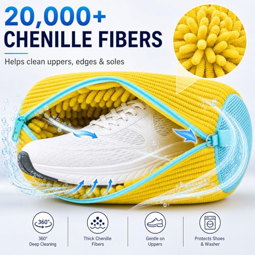 Shoe Washing Machine Bag (Yellow Shoe Washer Bag)