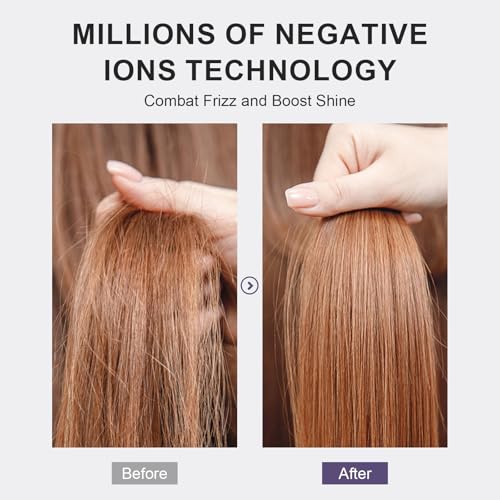 Dual Voltage Hair Dryer Brush 110 (50mm Oval / Purple)