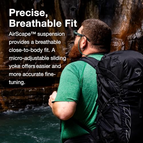 Talon 22L Men's Lightweight Hiking Backpack (22L - Extended Fit / Black/Coal Grey)