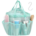Mesh Shower Caddy Portable with Drawstring (Sage Green with Drawstring)