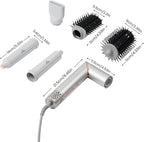 GLAMUP 5-in-1 Flexible Styler Multi Hair Styler - Advanced High-Speed Hair Dryer, Magic Styler with Tight Grip, for Travel, Fast Drying, No Heat Damage, Gift Set