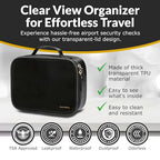 Clear Makeup Bag Set (Set / Black)