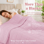 Weighted Blanket Queen Size（22lbs (04-pink / 60" x 80" | 22lbs)
