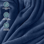 Fleece Blanket Luxury Microplush (Throw XL / 06 - Dark Blue)