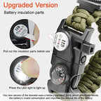 20 in 1 Paracord Bracelet (Green 2PCS)