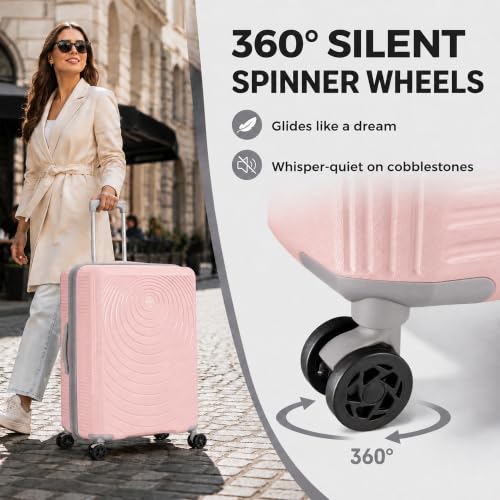 Luggage Sets 5 Piece (Macaron Pink / 5 Piece Sets (21/25/29/Db/Tb))