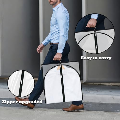 Dress Bags for Gowns Long (Clear / 60''- 1 Pack)