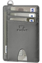 Slim Minimalist Wallet RFID Credit Card Holder for Men (small / Dimgray)